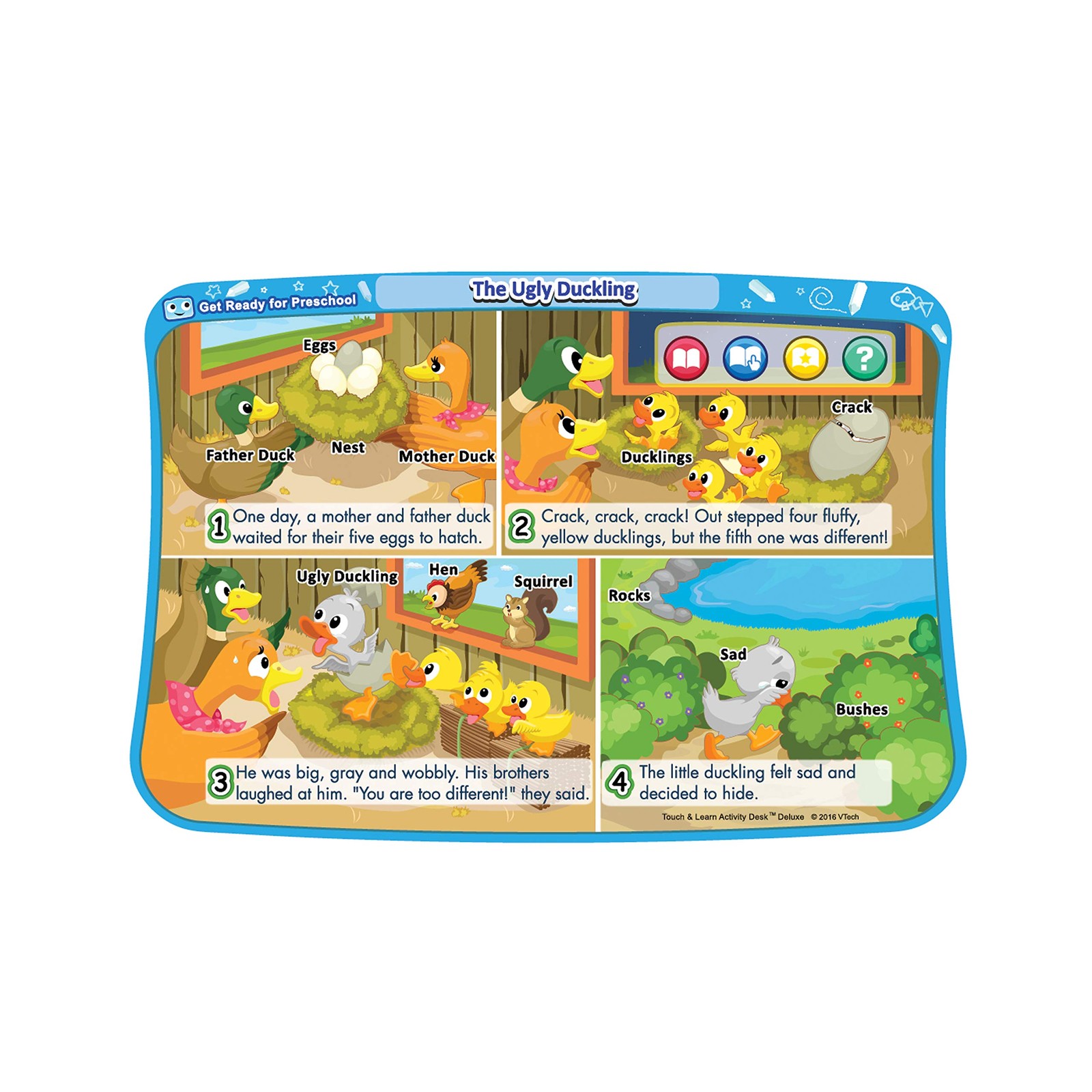 VTech Touch and Learn Activity Desk 2.3″ x 2″ x 0.3″, Get Ready for Preschool