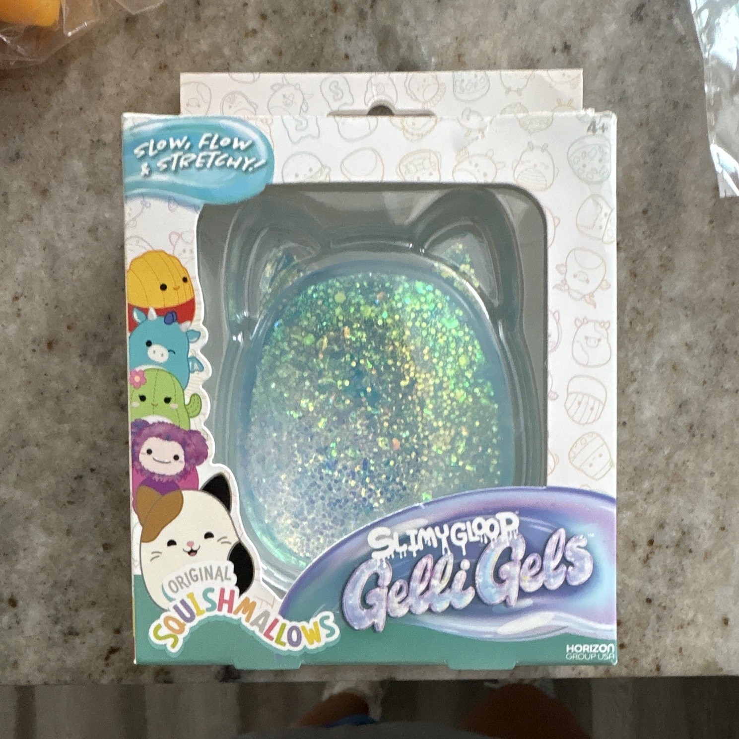 Squishmallows GelliGels Glitter Blue Cat (3 colors available)