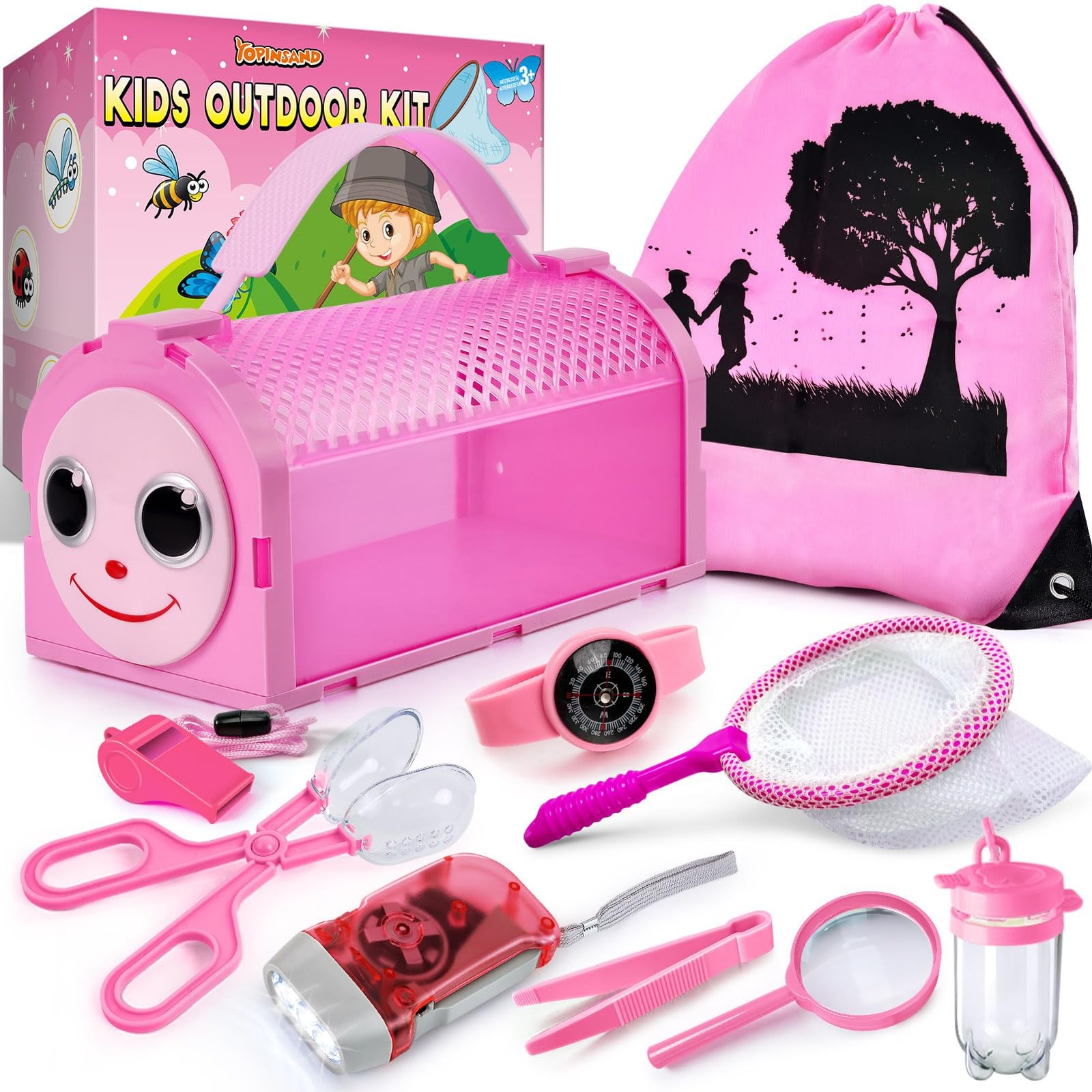 Bug Catcher Kit & Outdoor Explorer Kit for , 10 Pcs Bug Catching Kit with Cag…
