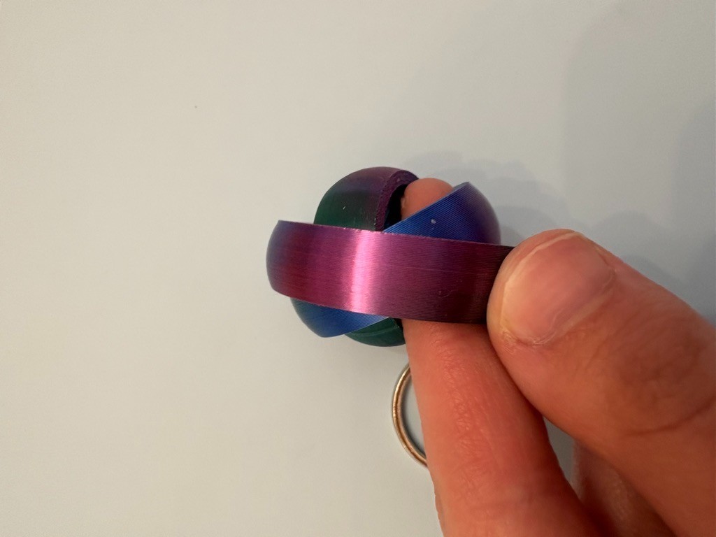 Rainbow Gyro Fidget Keychain | Rotating Spinner Keychain | Satisfying Fidget Toy