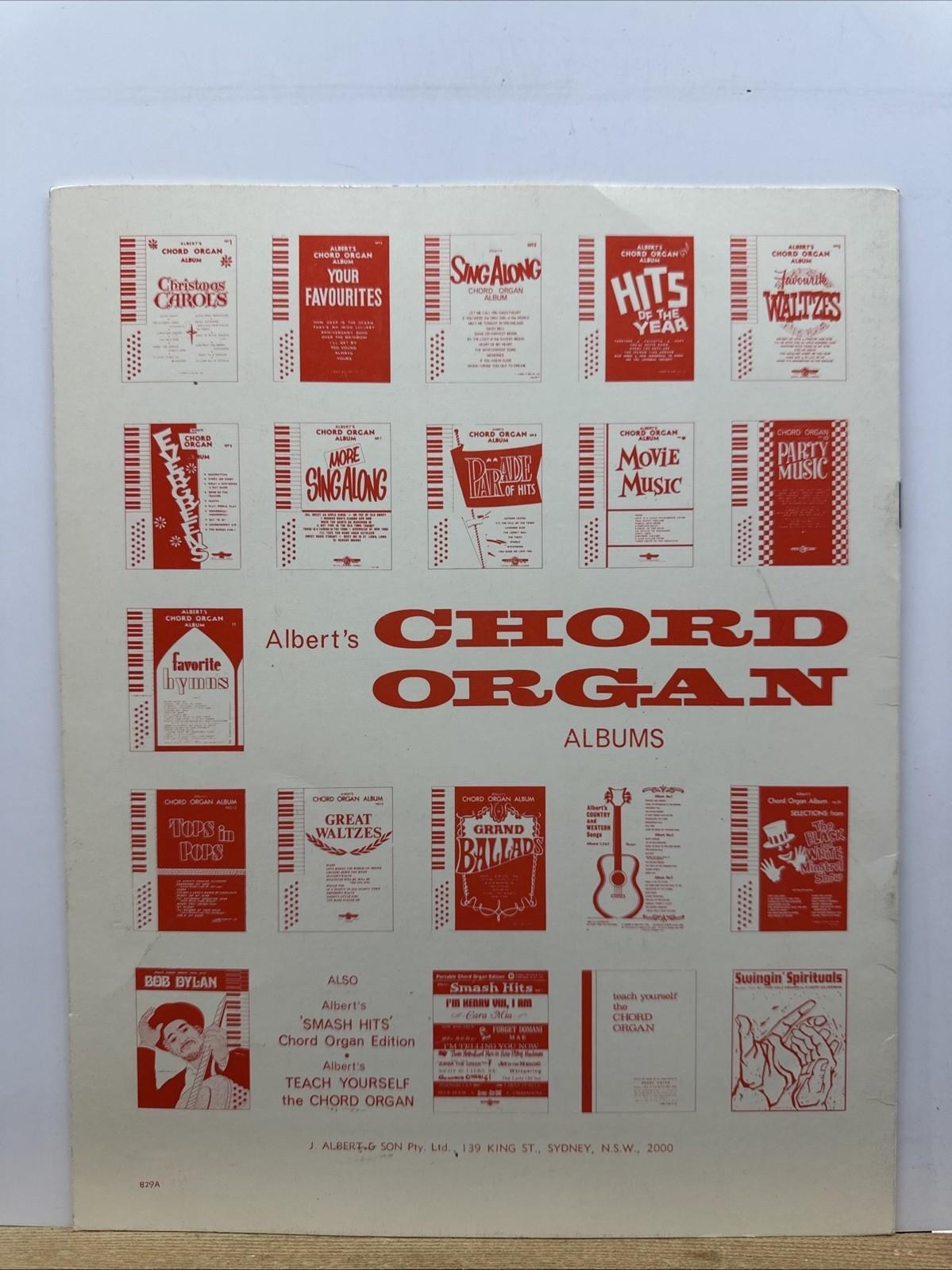 Albert’s Chord Organ Album Number 9 Movie Music Music In Good Condition