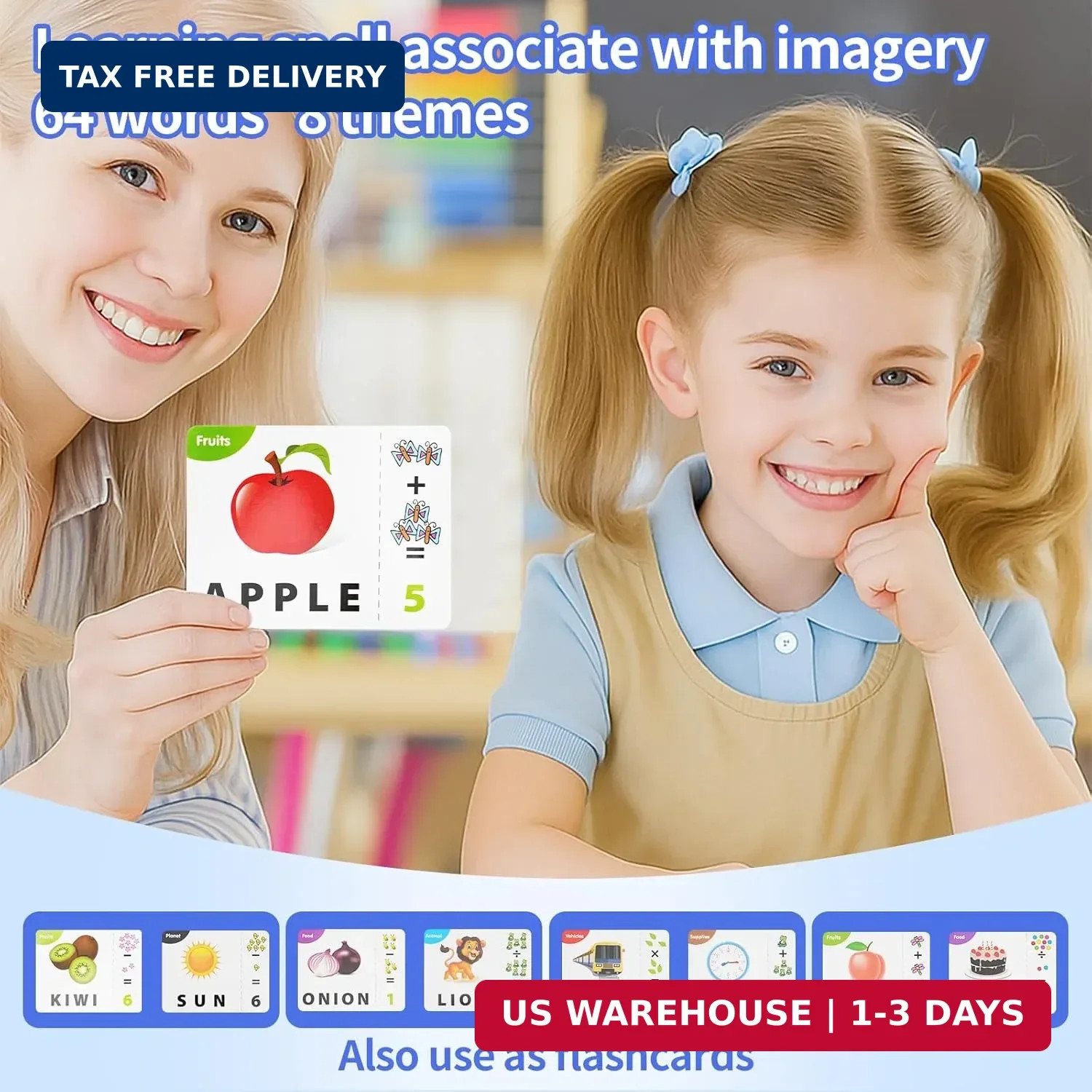 Educational Toys for Kids Ages 3-8, Matching Letter Spelling Math Game ABC Learn