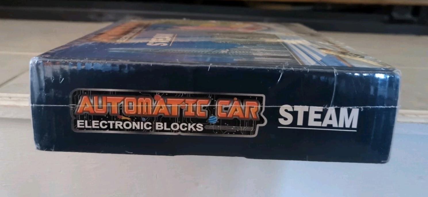 Automatic Car Electronic Blocks-STEAM-Science Art Math Kit Build Project-Kid-NEW