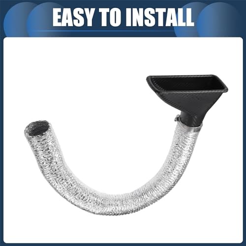 Air Intake Duct, Front Bumper Car Square Brake Air Duct with Extendable