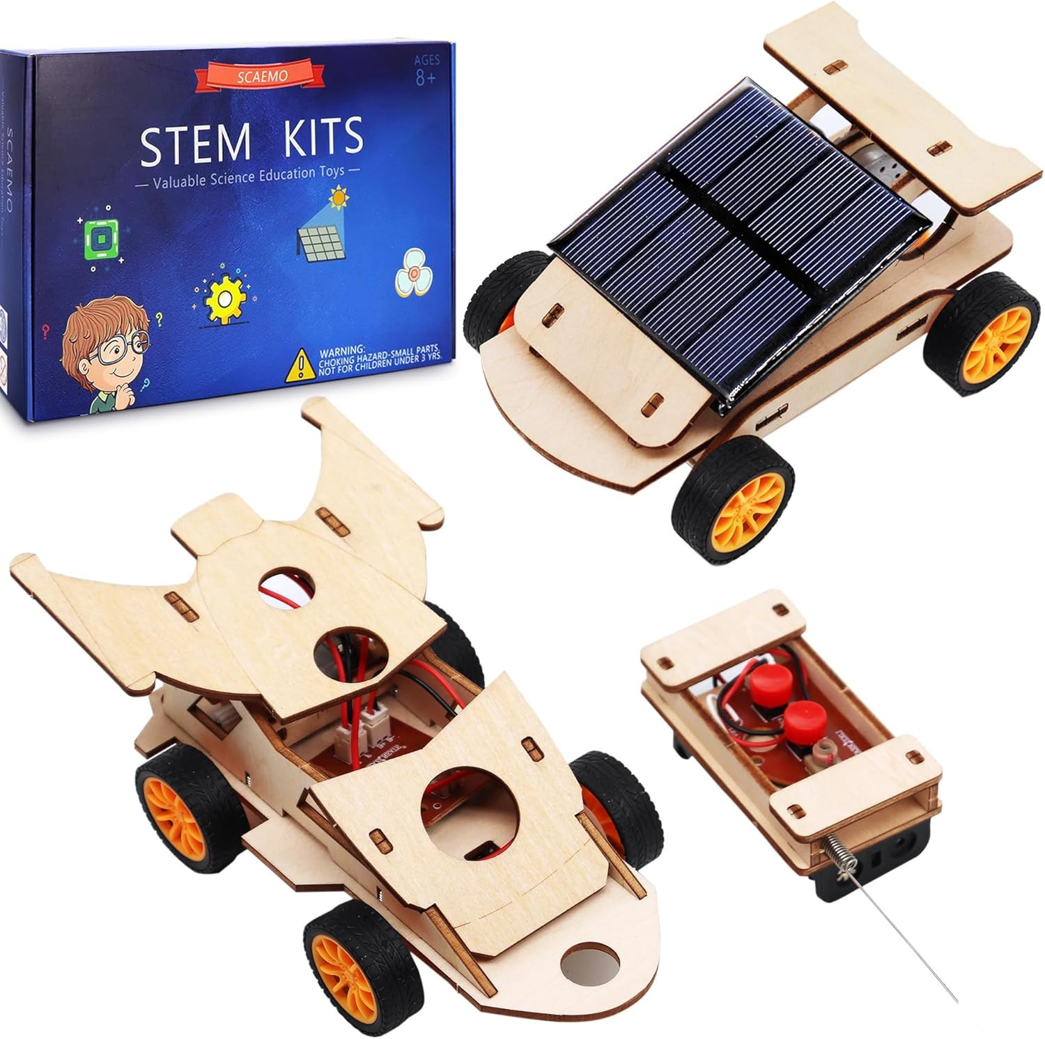 DIY RC Car Kit, Build Your Own Solar Car – Stem Projects for Kids Ages 8-12, Sci