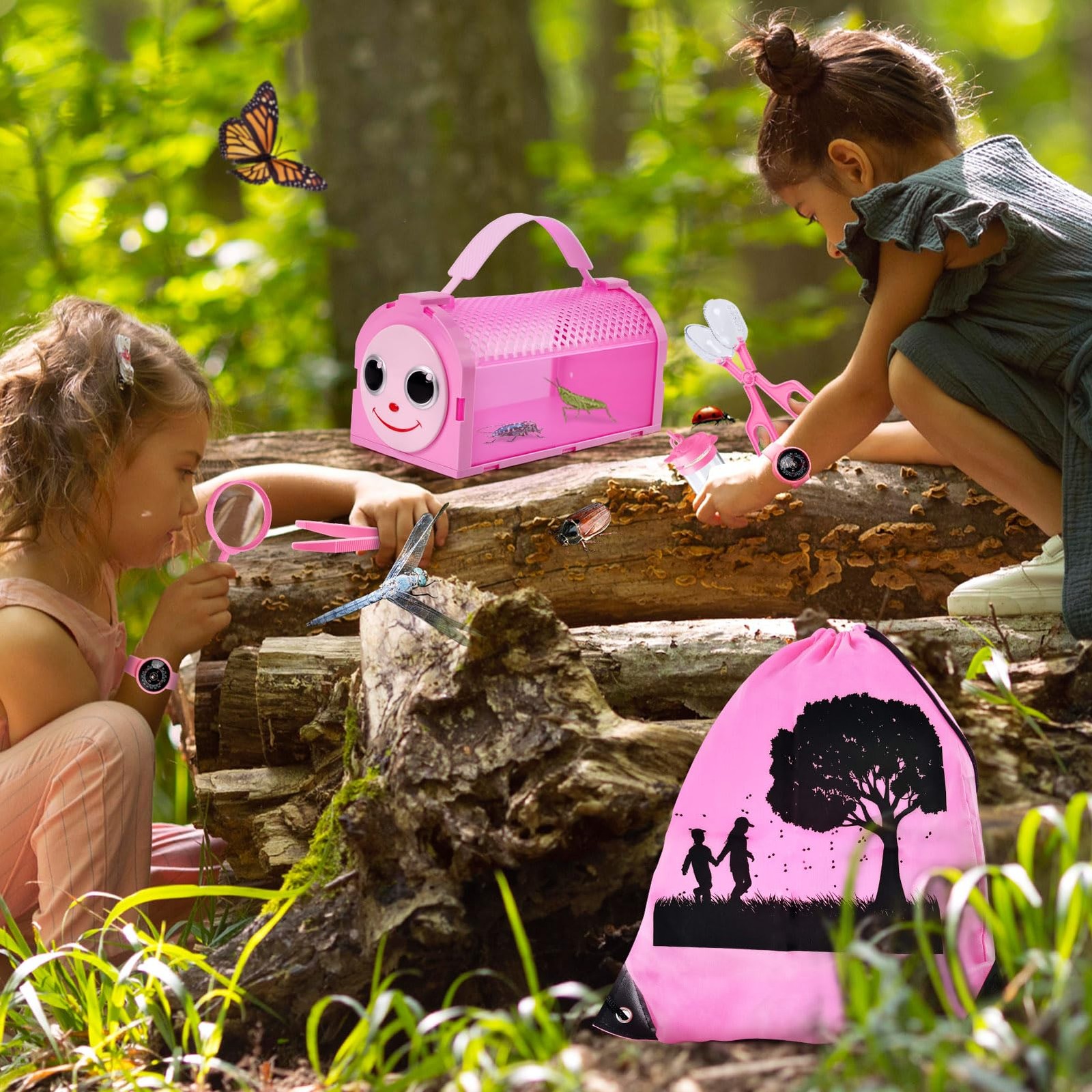 Bug Catcher Kit & Outdoor Explorer Kit for , 10 Pcs Bug Catching Kit with Cag…