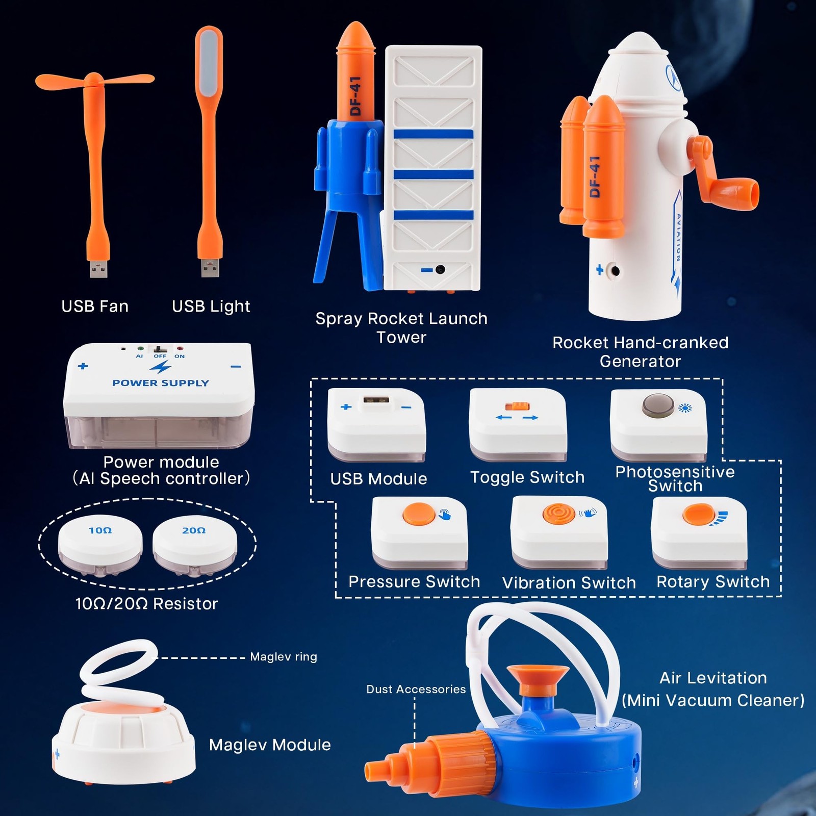 Science Kits for Kids, Space Theme Circuit Exploration Kits with 300+ Project…
