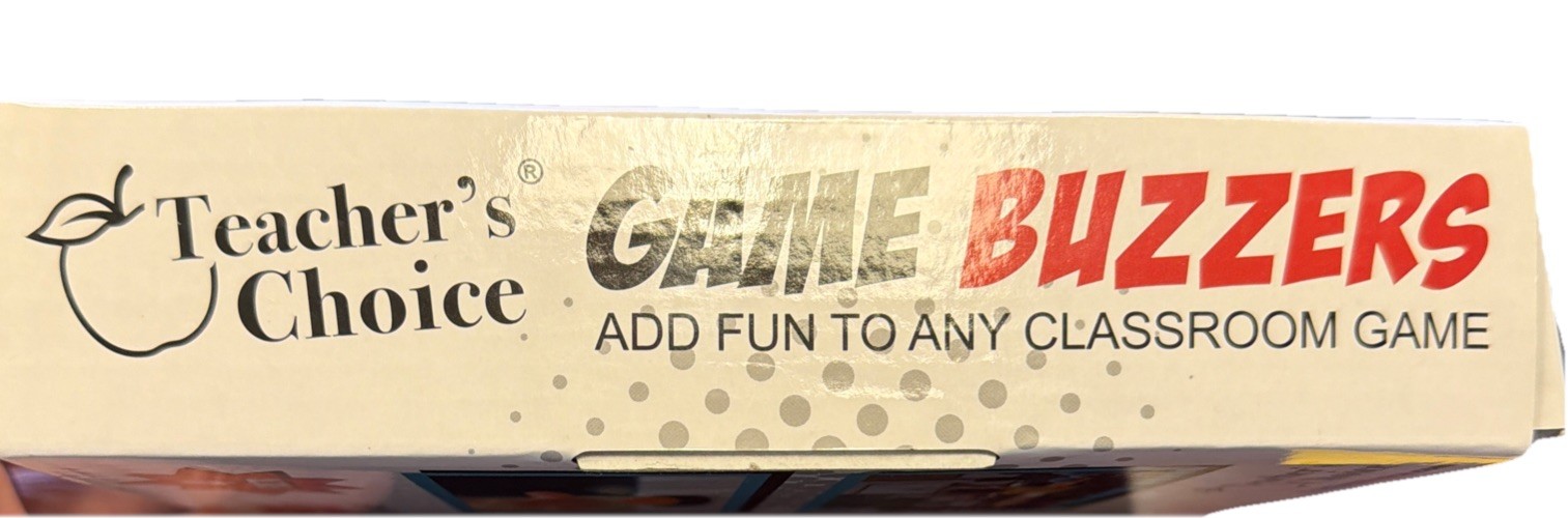 Teacher’s Choice 4 Pack Game Buzzers With Unique Loud Sounds For Each Buzzer
