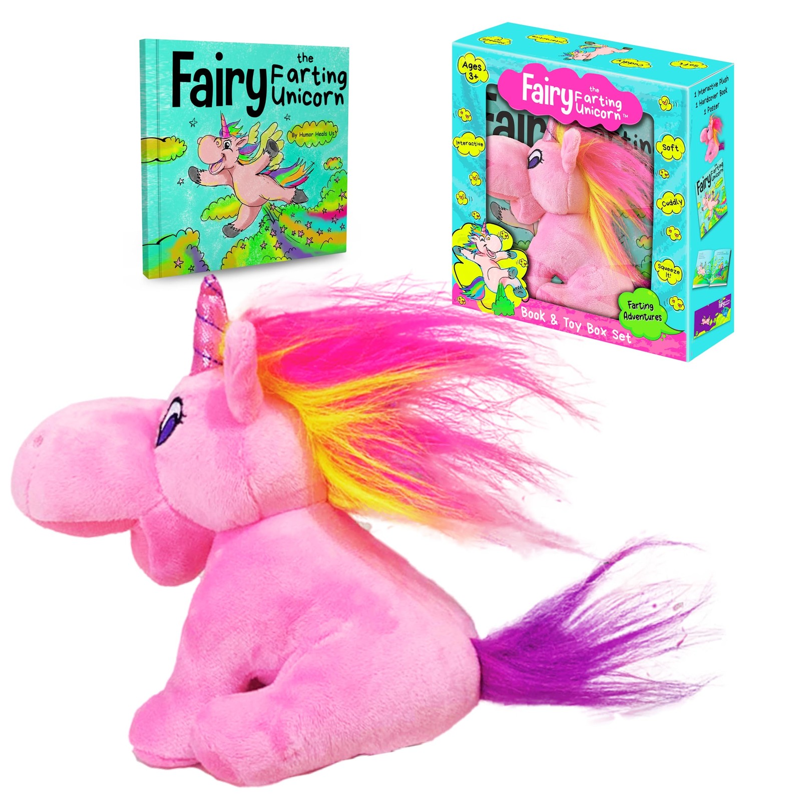 Fairy the Farting Unicorn Interactive Toy Book Gift Box Set