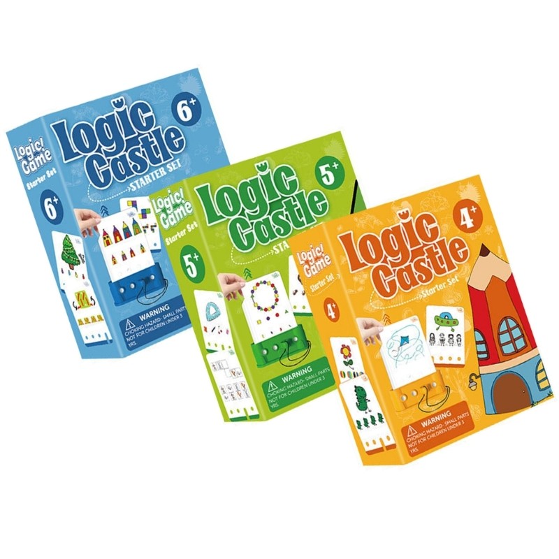 Logical Trainer Including Storage Box And Cards Handheld Game Critical Thinking