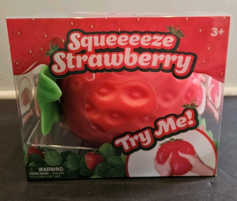REAL VIRAL TOYMENDOUS Strawberry SunnyDays Squishy Large Stress Relief Toy NEW!