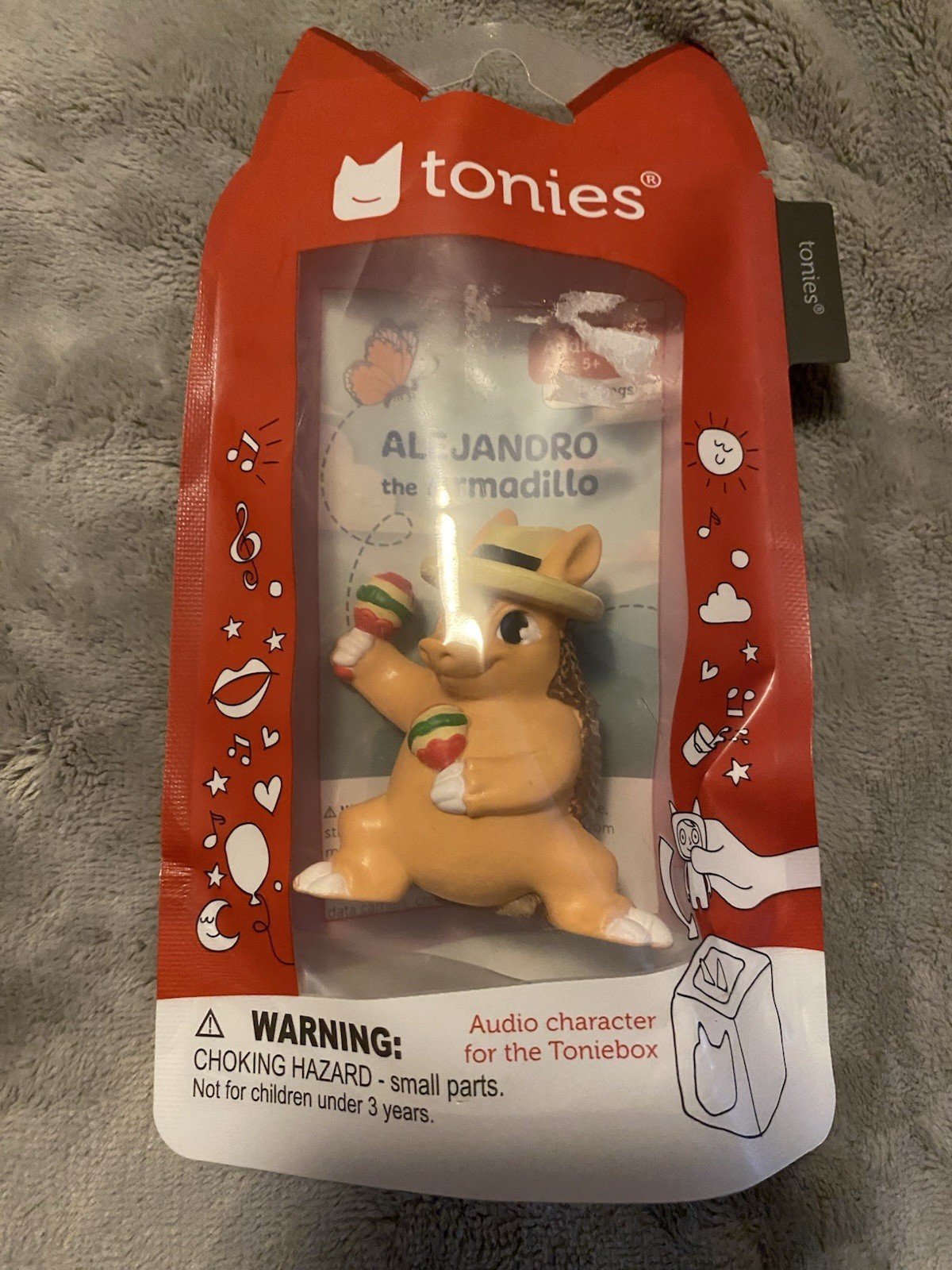 ALEJANDRO the ARMADILLO Audio Figurine Tonie AUDIO PLAY w/ SONGS 3+ New TONIES