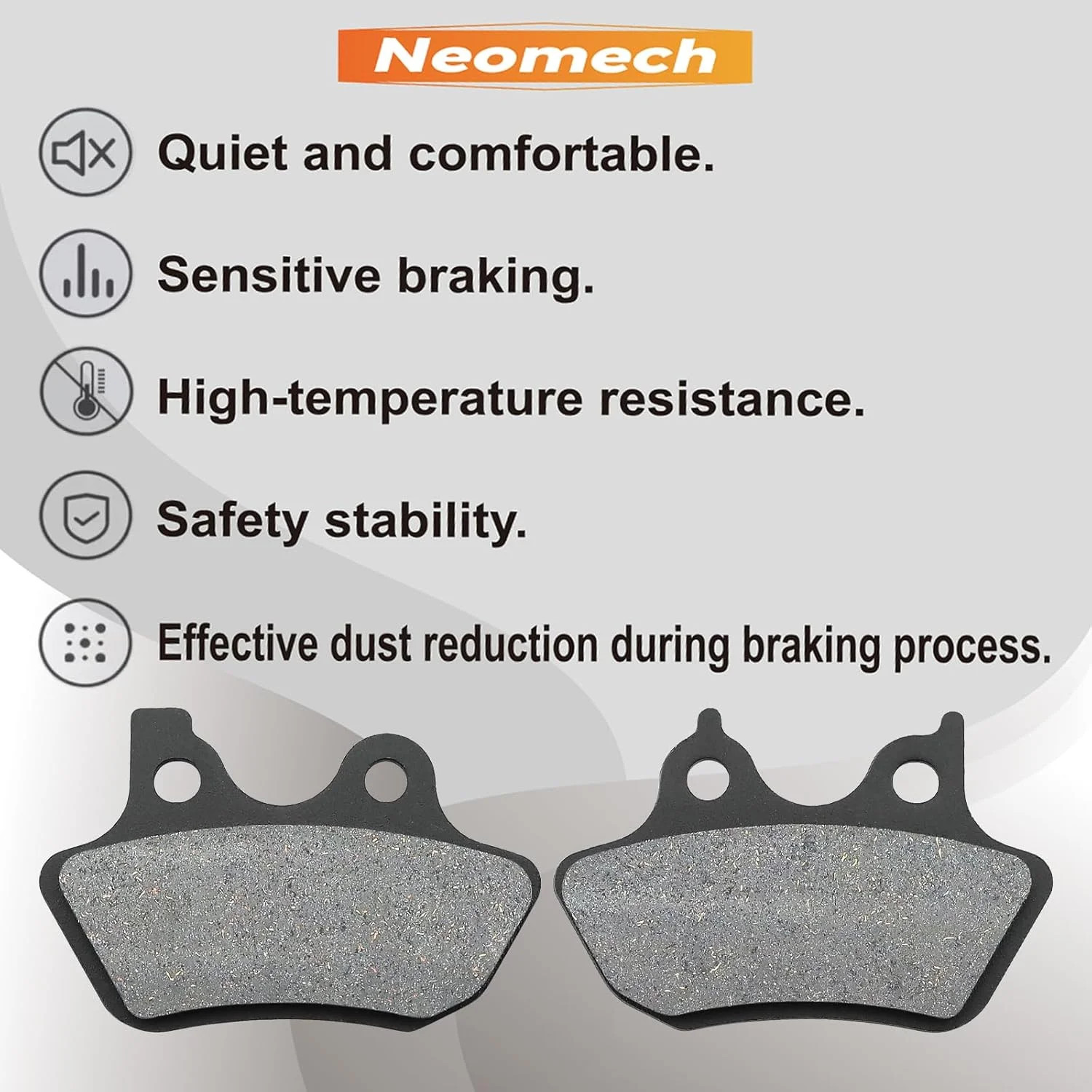 Front and Rear Brake Pads for Harley Davidson 2000-2007 Dyna Electra Glide Ultra