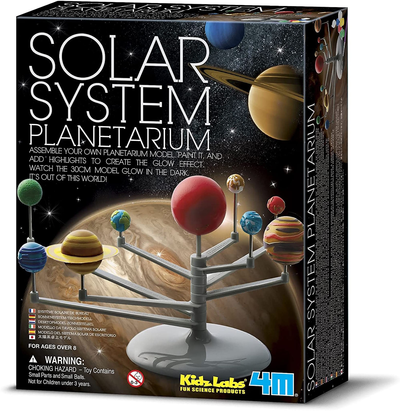 4M Solar System Planetarium – DIY Glow In The Dark Astronomy Planet Model Ste…