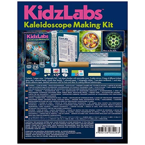 4M Kidzlabs Kaleidoscope Making Kit – DIY Science Craft Toy for Kids Ages 7+
