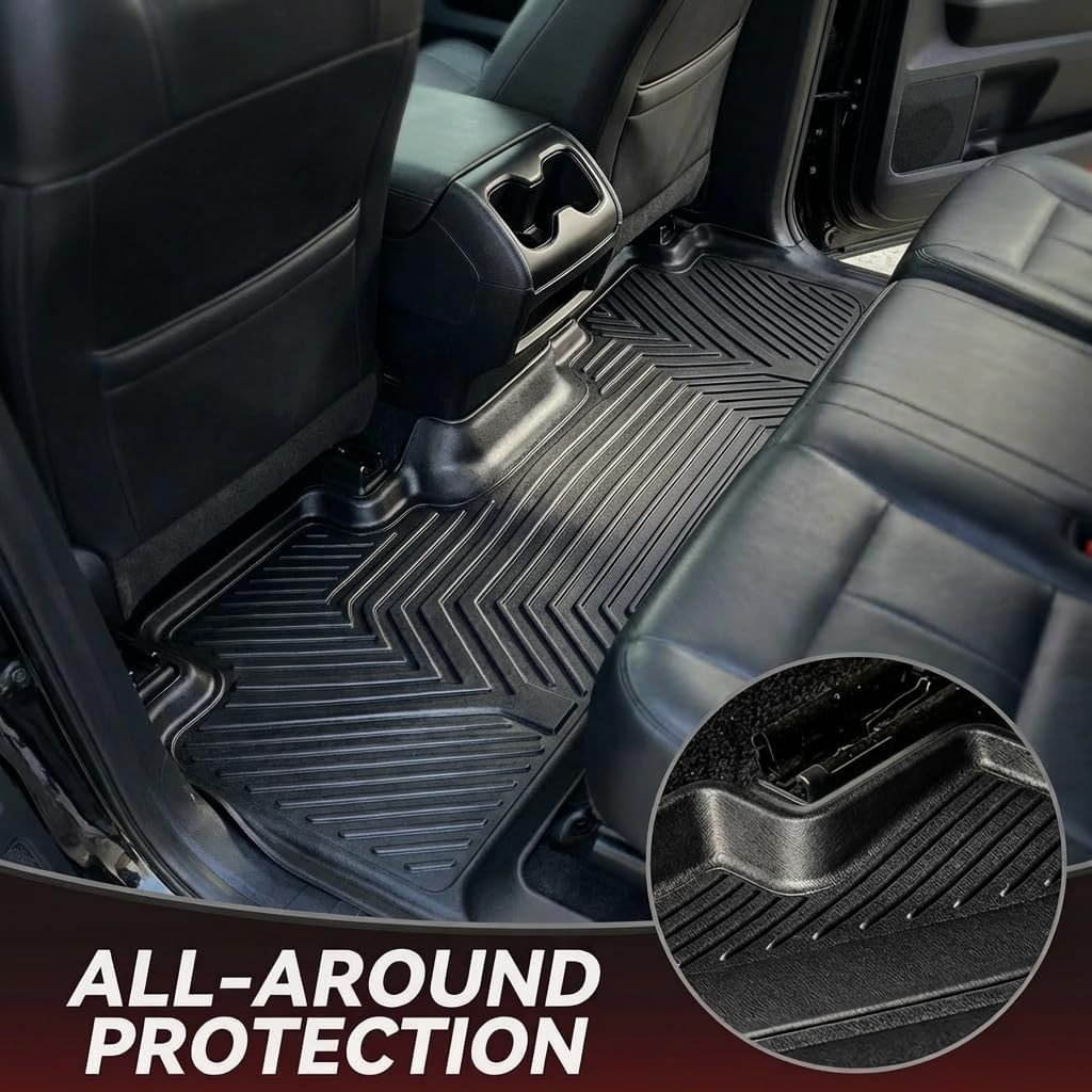 YITAMOTOR Floor Mats Fit for 2012-2016 Ford F250/F350/F450/F550 Super Duty Super