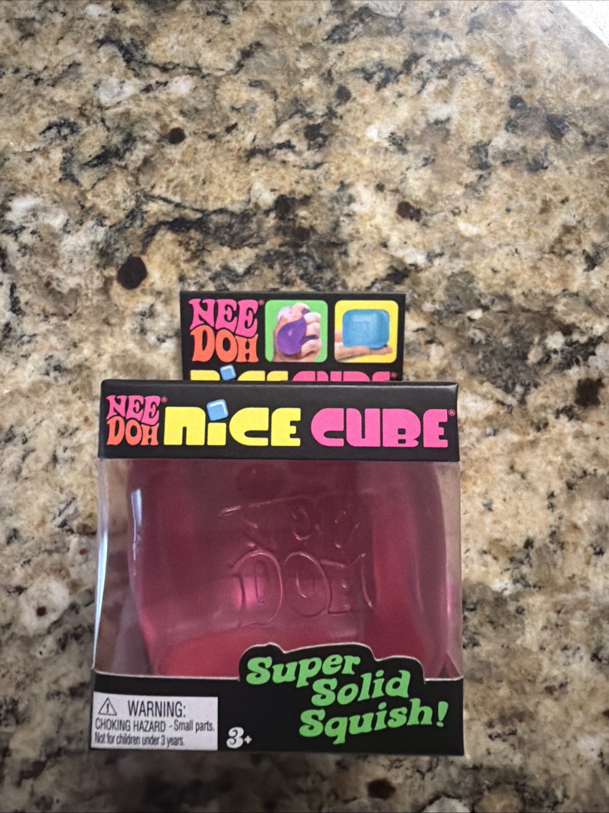 NeeDoh Nice Cube Super Solid Squish **Authentic** Pink