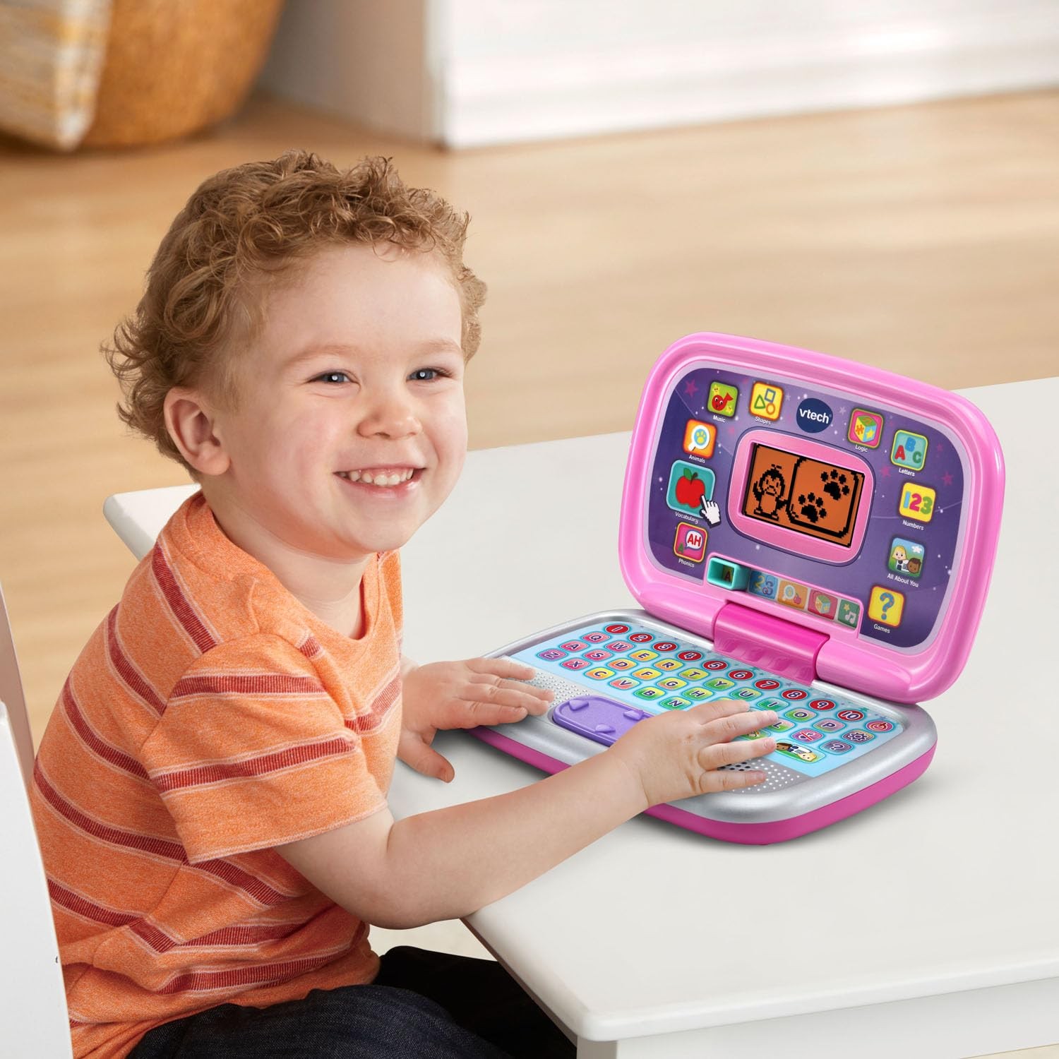 VTech Play Smart Preschool Laptop, Pink 9.3″ x 2.2″ x 6.2″,