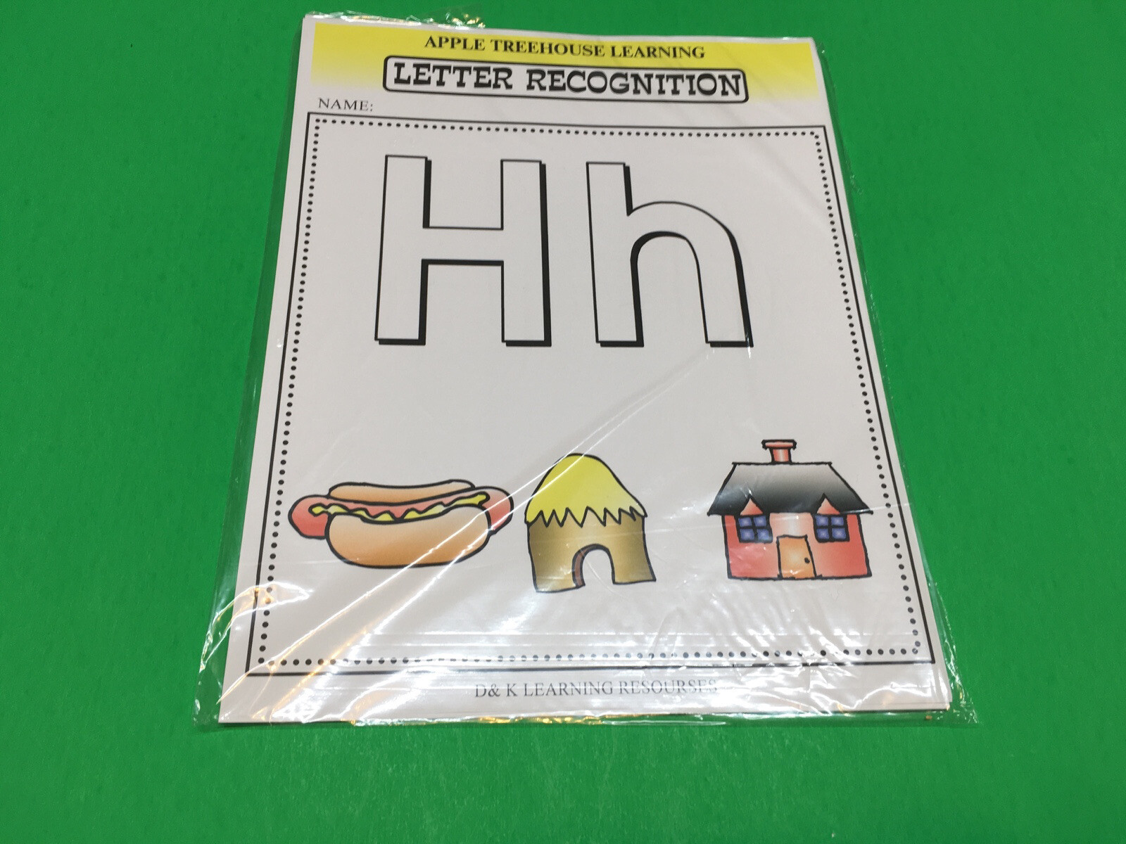 Letter Hh – Apple Treehouse Worksheets – Preschool Teaching supplies 20pgs