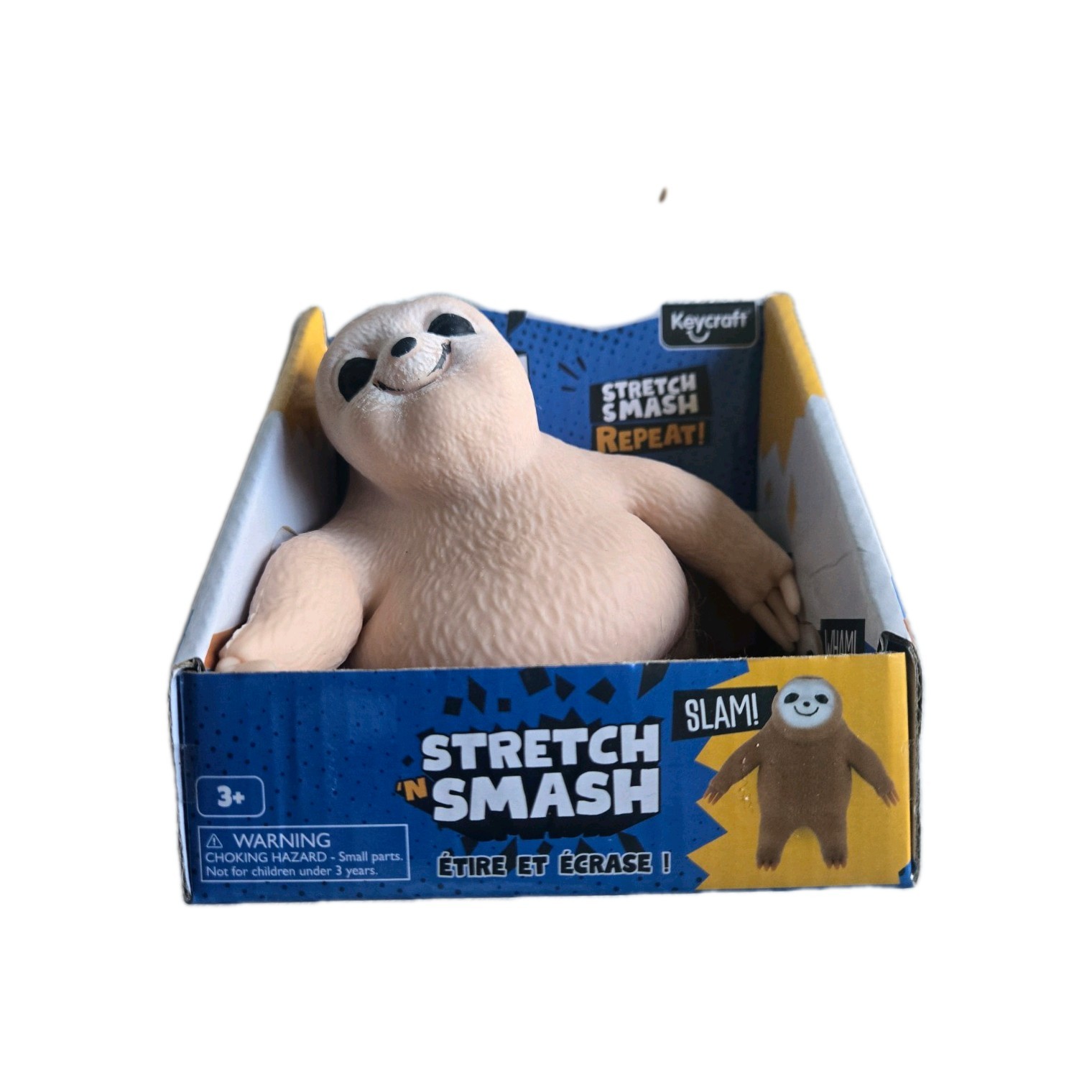 Keycraft Stretch ‘N Smash Sloth Tactile Sensory Squeeze Toy 3+ NV665