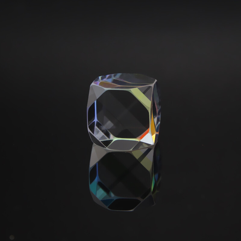 Cube Crystal Prism Cross Dichroic Prism Dice Octahedral Beam Combiner Decorative
