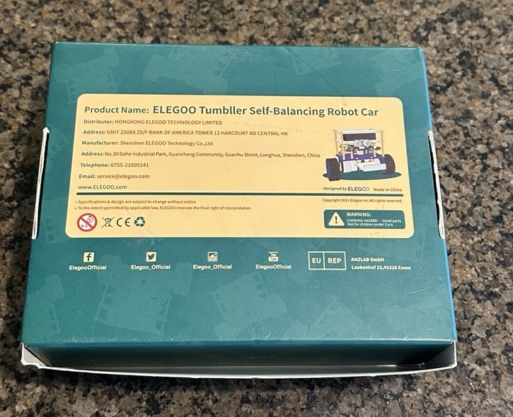 ELEGOO Tumbller Self-Balancing Robot Kit for Arduino Robotics Ages 8+