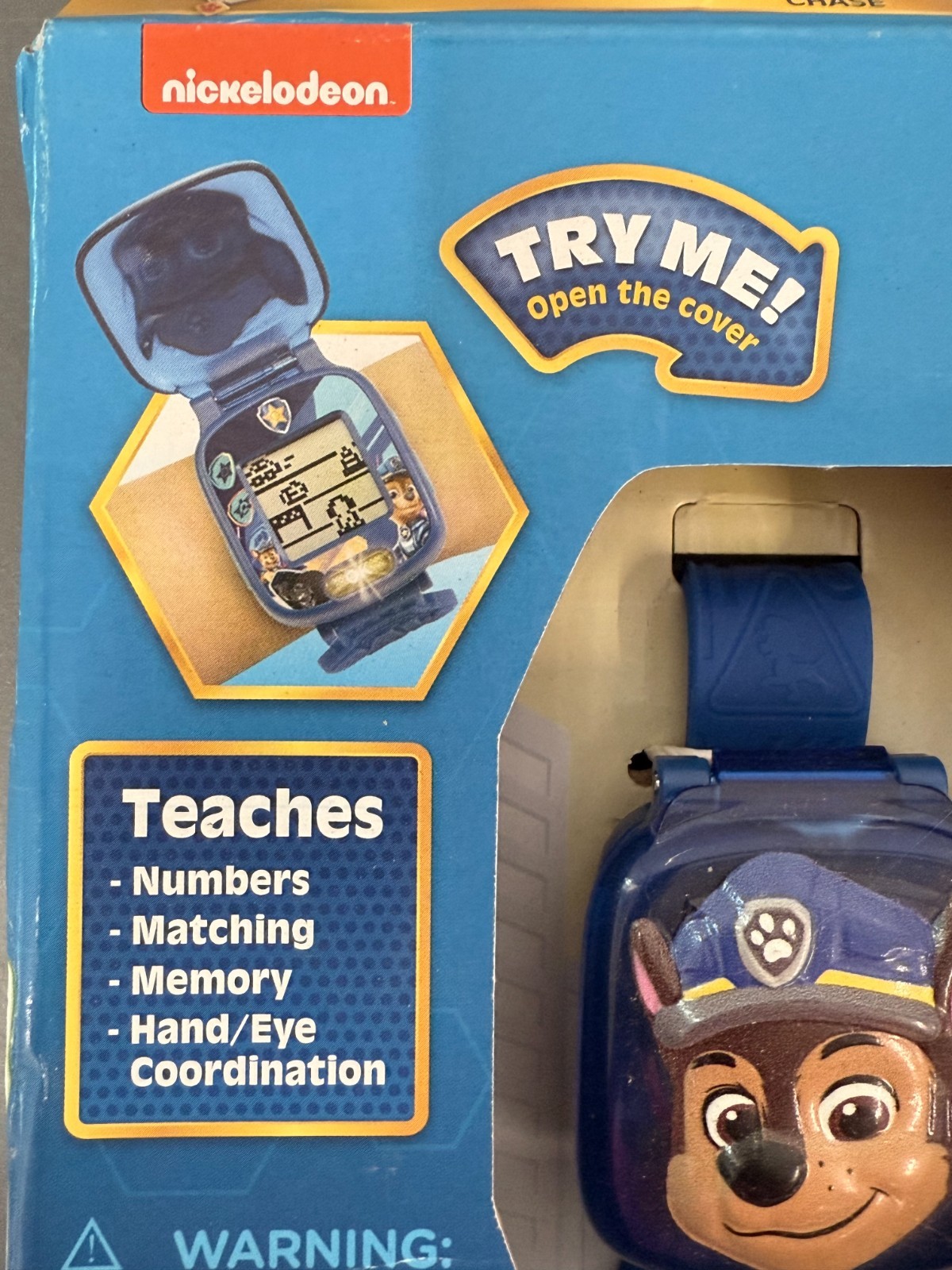 2 Blue Nickelodeon VTech PAW Patrol Movie Chase Teaching/Learning Watches #5255