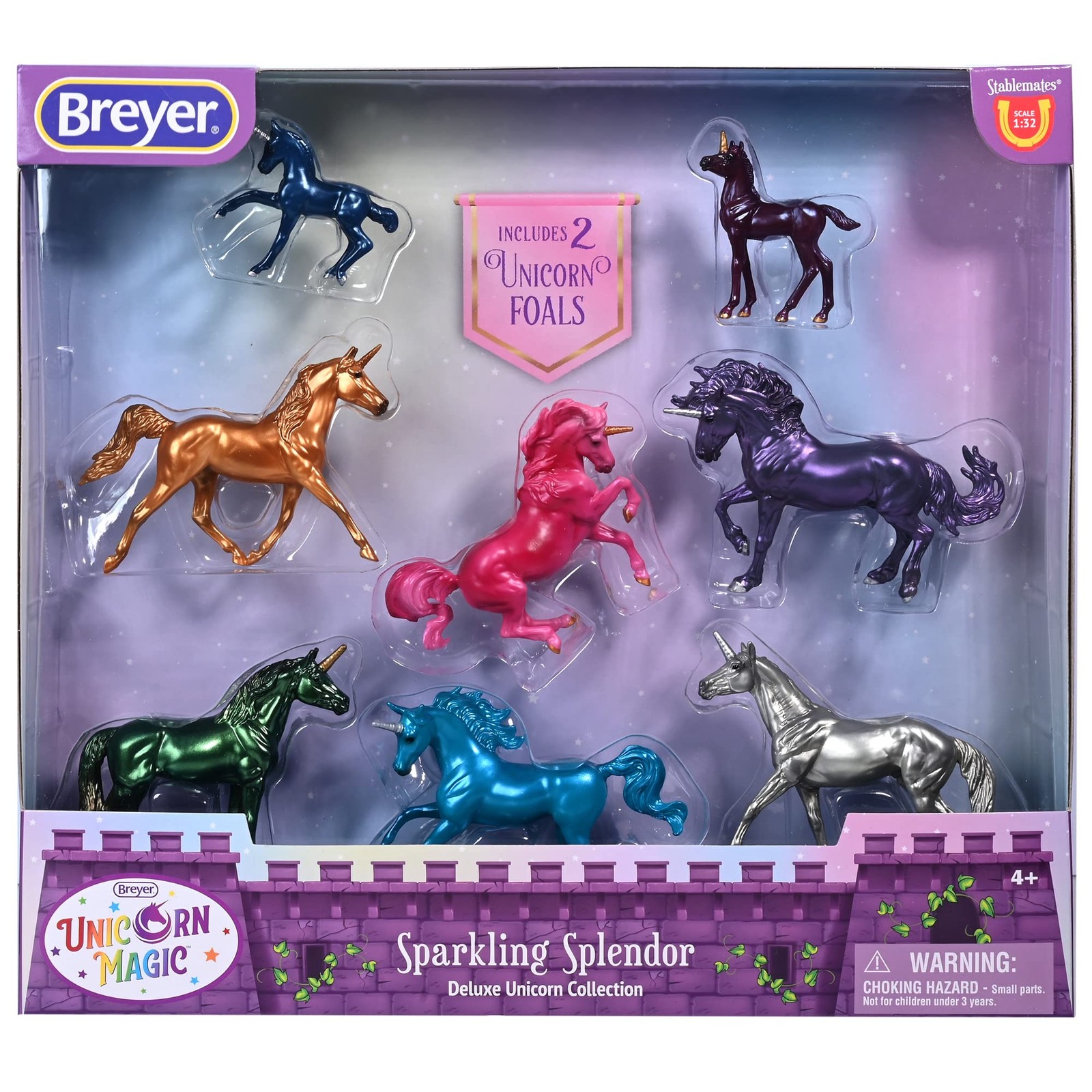 Horses Stablemates Sparkling Splendor Deluxe Unicorn Set | 8 Unicorn Set | Un…