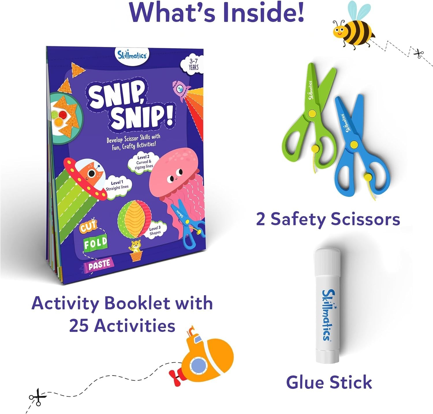 Scissor Skills Activity Book Cutting Activities Preschool Felt Craft Kit