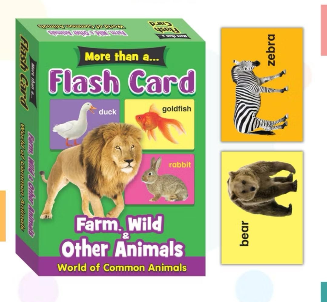 Flash Cards for Kids 32 Cards 13.5x19cm Preschool Learning Educational Toy
