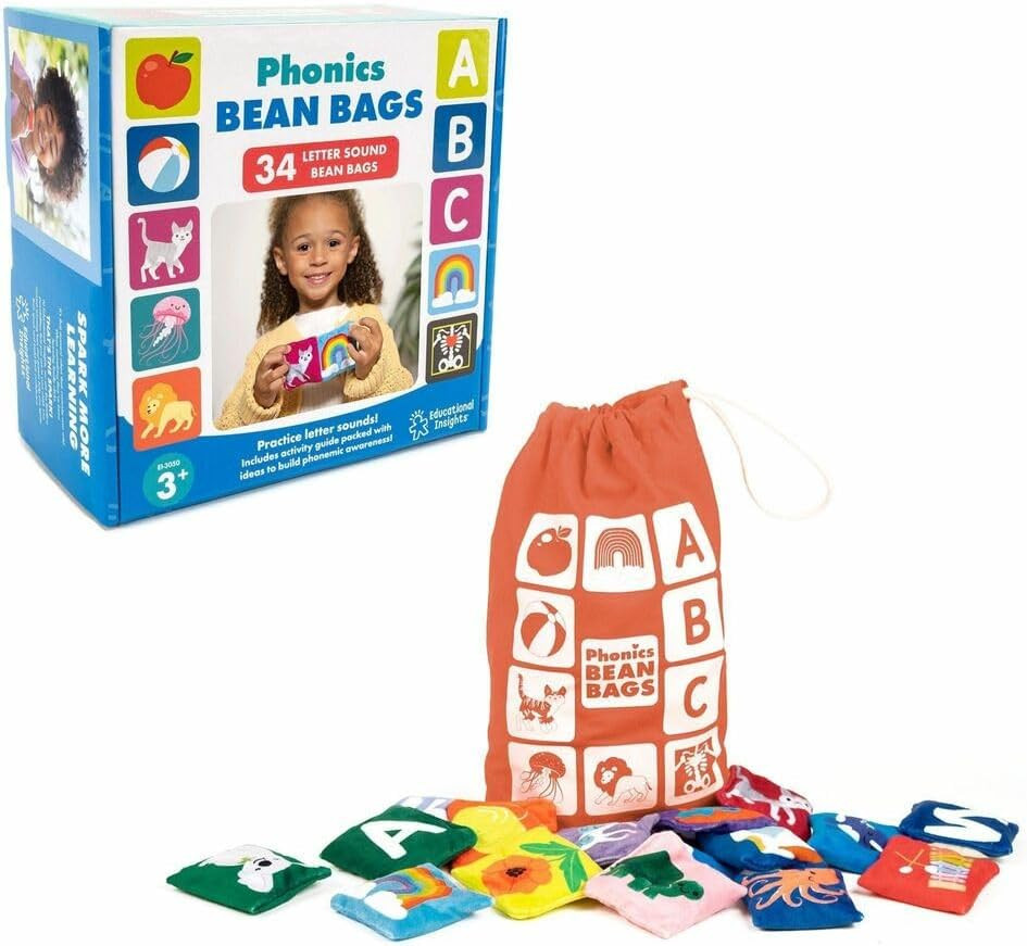 Phonics Bean Bags – Preschool Learning Activities, Toddler Phonics Manipulatives