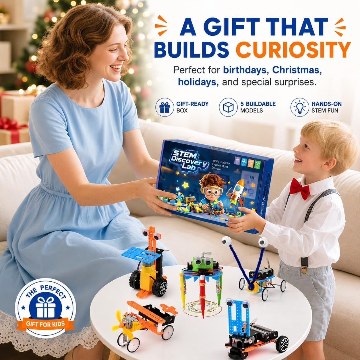 5in1 Solar Robot Building Kit STEM Gift for Boys Aged 6-12, DIY Science Educa…