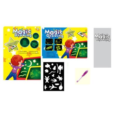 Educational Toy 3D Magic Drawing Pad Sketchpad with 8 Light Effects Puzzle Board