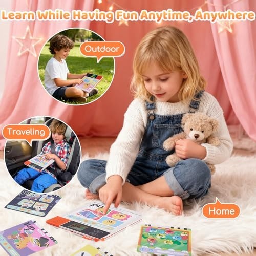 Interactive Phonics Learning Pad for Kids Ages 3-10, 242 Sound Pages
