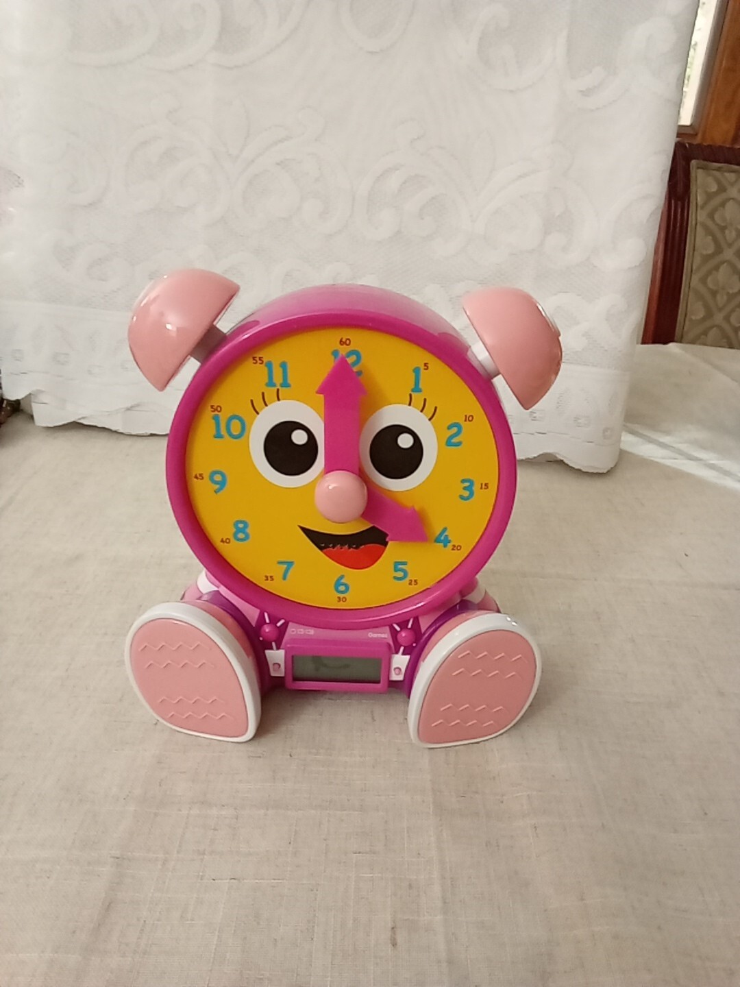 The Learning Journey -Telly Jr. Teaching Time Clock-Pink For Boys-Girls 3Yrs +Up