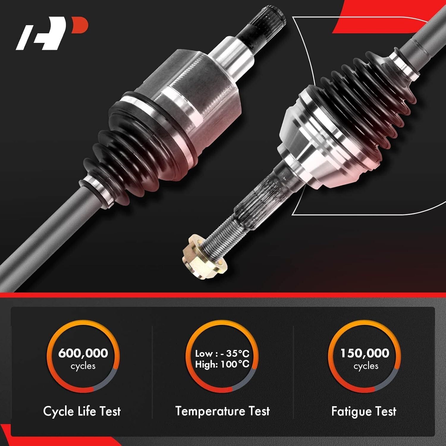 Front Driver Side APM CV Axle Shaft Assembly Compatible with Nissan Rogue