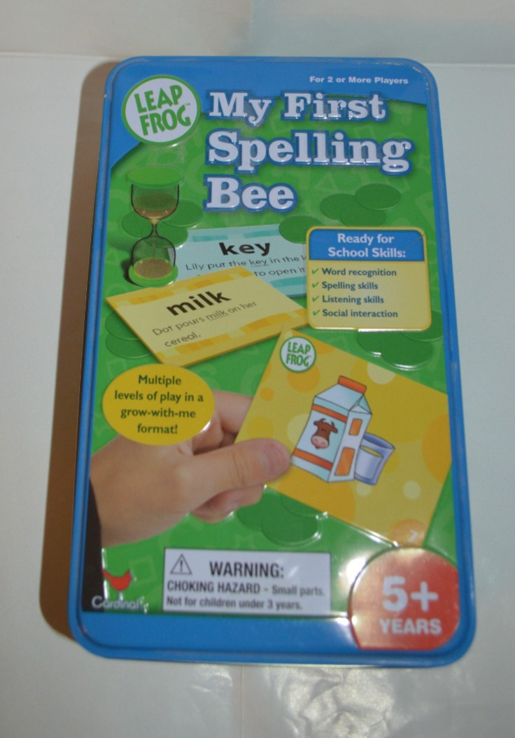 Leapfrog My First Spelling Bee Game Flash Cards in Tin School Readiness