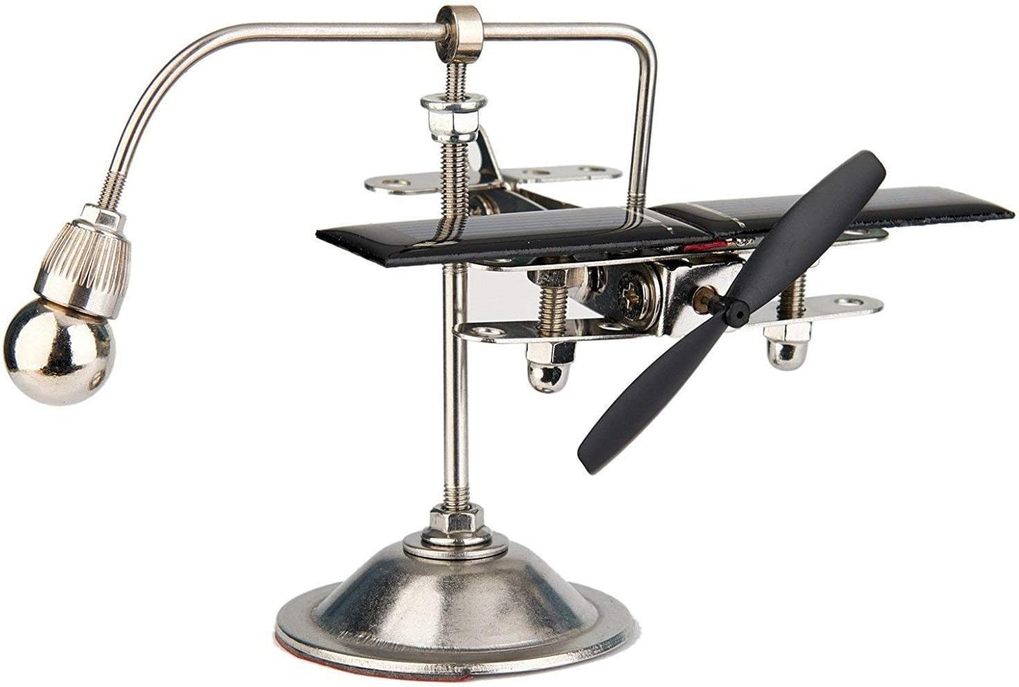 Steel Balance Physics Toy Weightlifter Kinetic Solar Plane Aircraft WJ161-WJ155