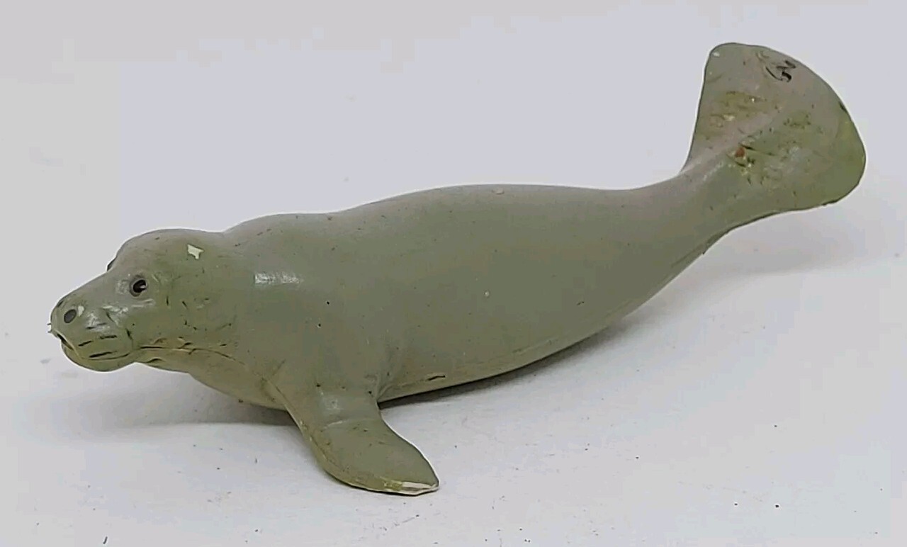 Manatee Plastic Figure Toy Figurine Animal Sea Cow Sea Lion Ocean Marine Life