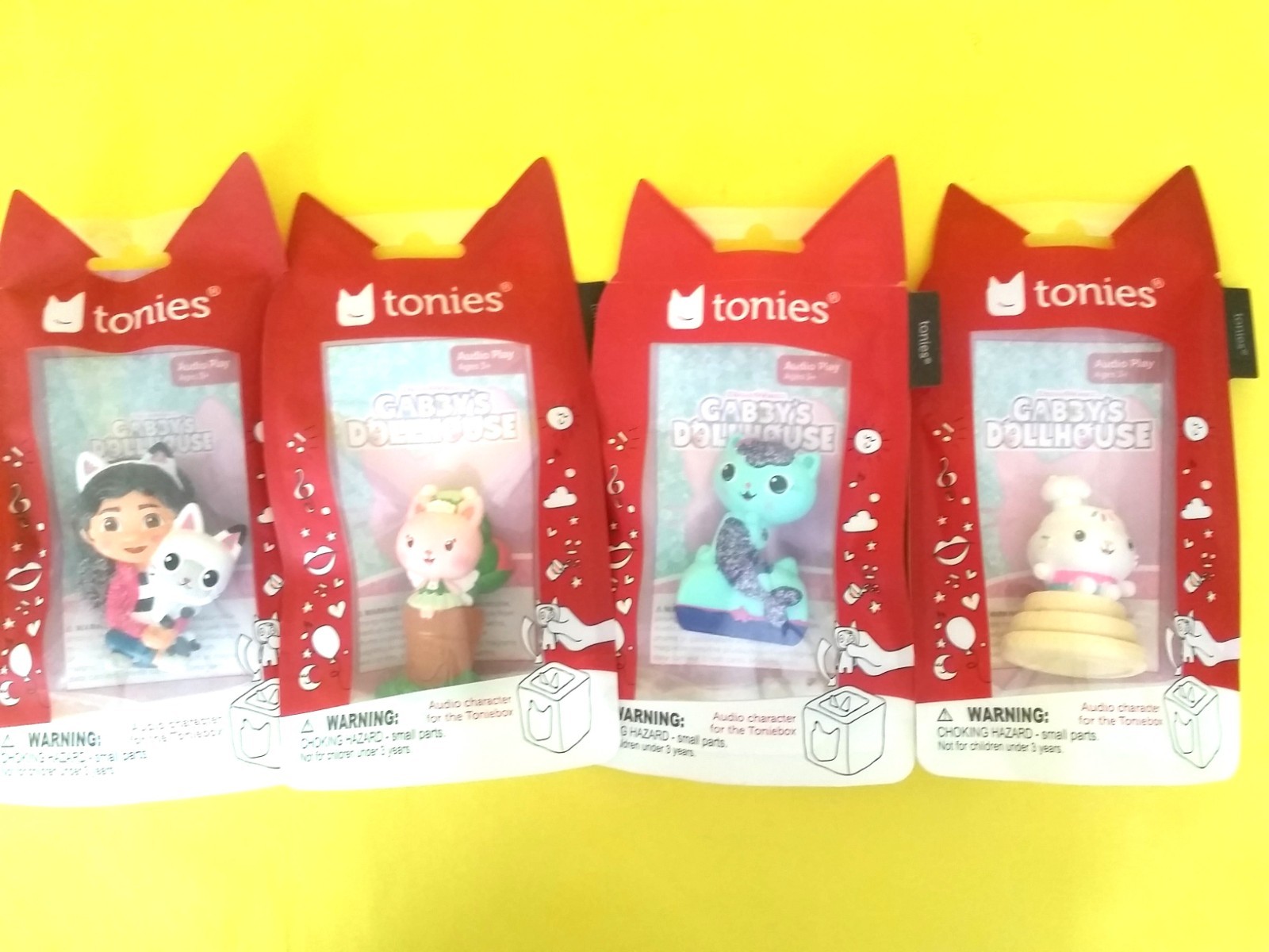 X4 (NEW) tonies Gabby’s Dollhouse SET Fairy Kitty, Cakey, MerCat (SOLD OUT) VHTF