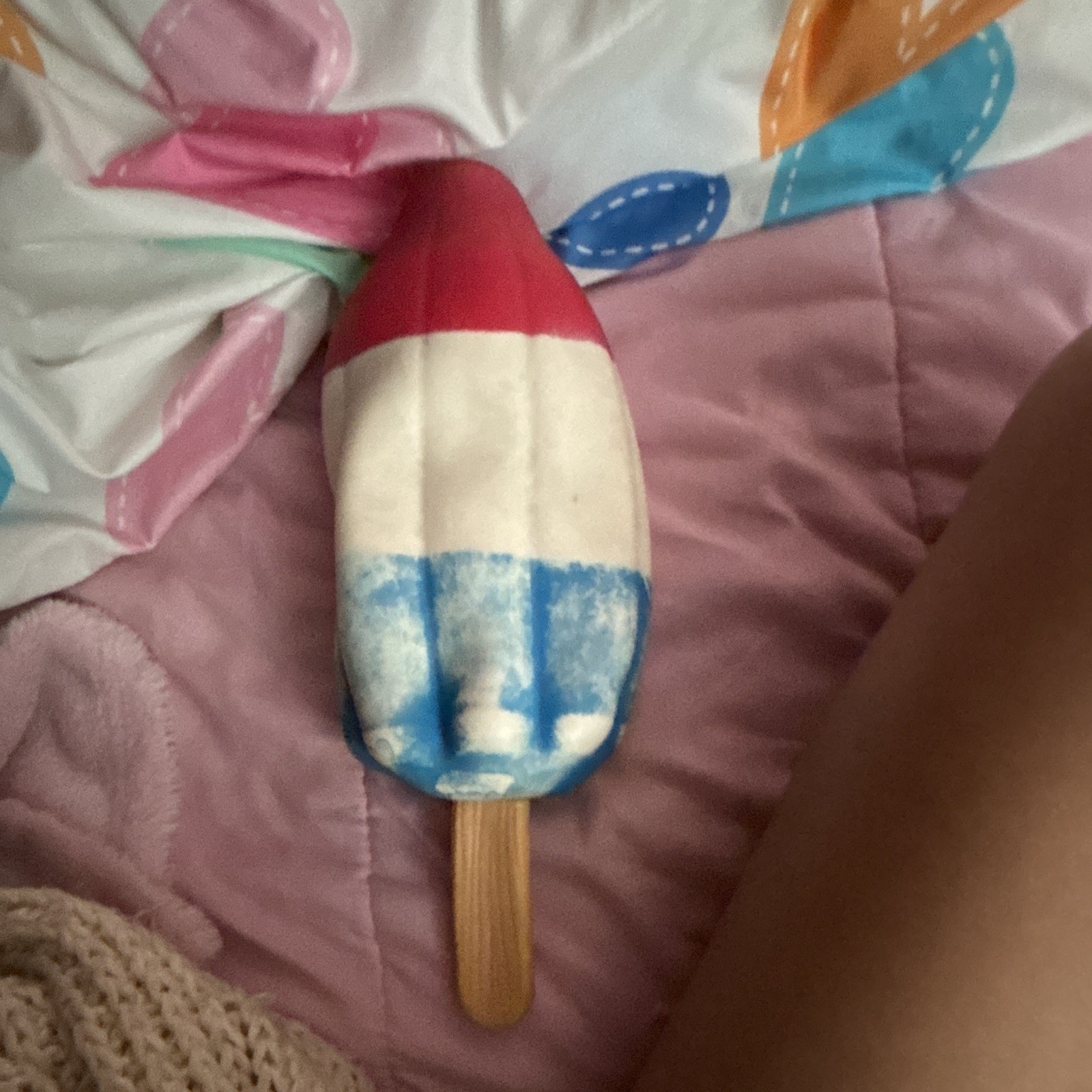 Red White Blue Popsicle Shaped Squishy Squeeze Toy Ice Cream Popsicle