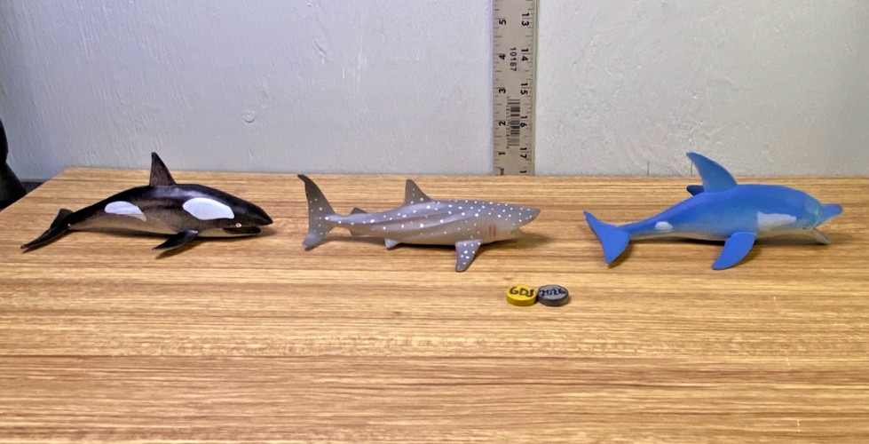 Ocean Creatures 7PC Collection, Shark, Whales, Starfish and Lobster -GDJ-P-1051