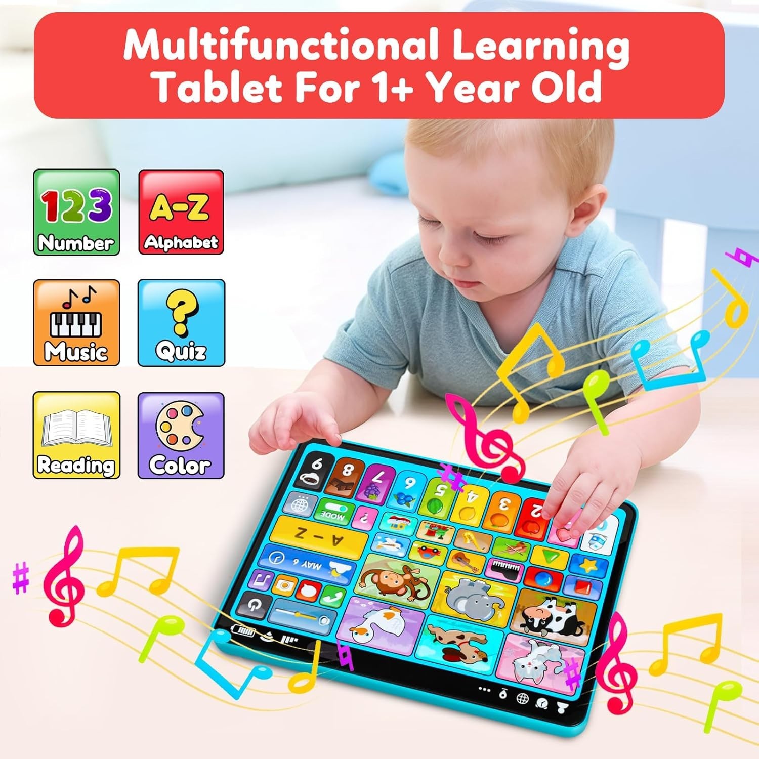 Interactive Montessori Learning Tablet – Music, Sound & Speech Therapy Fun