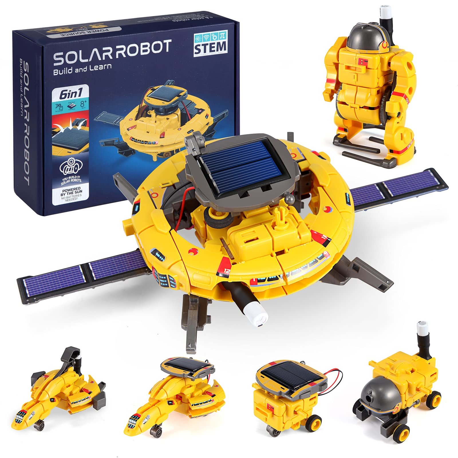 COBFDHA STEM Projects for Kids Age 8-12, 9.6 x 7.2 x 2.7 inches, Yellow