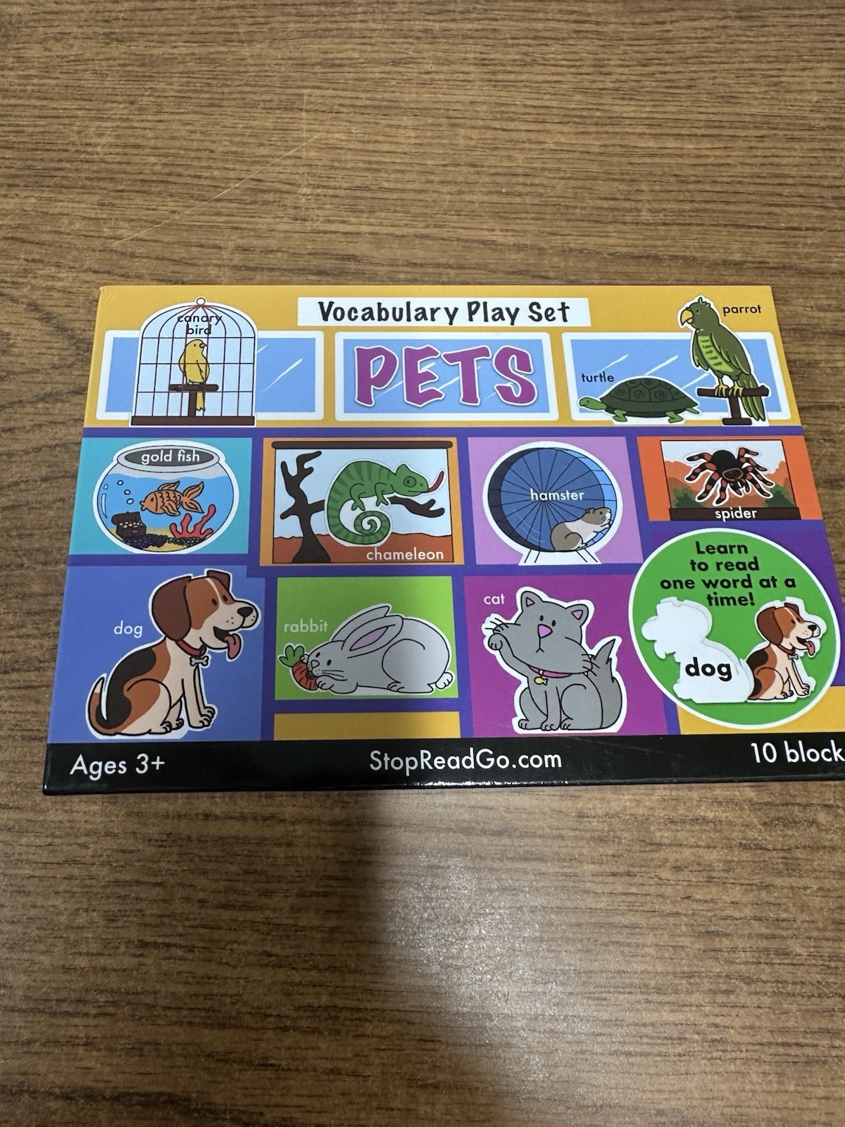 Educational Blocks Playset PETS Matching Scenes For Speech Therapy Autism ABA