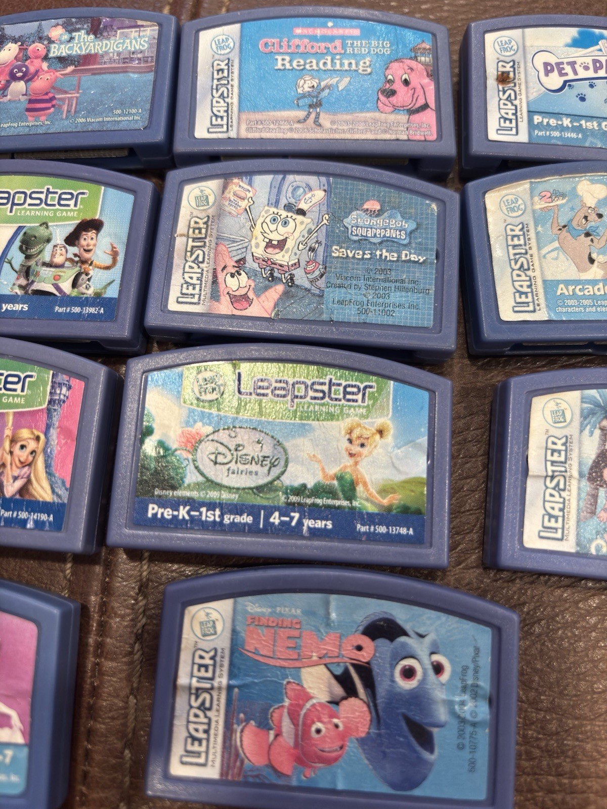 Leap Frog Leapster Lot of 11 Games Cartridges Only Age 4 – 7 years & 5 – 8 years