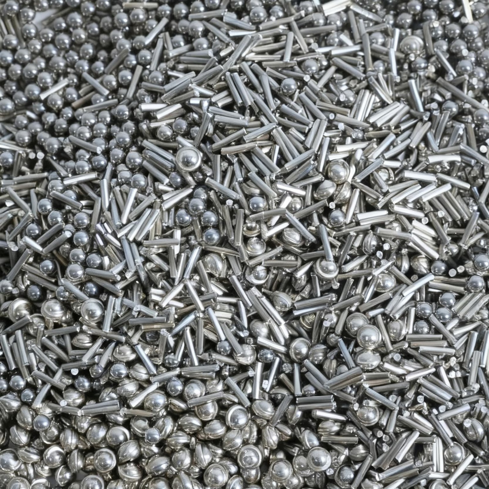 2 lb 1/8″ Stainless Steel Tumbling Media Shot – 3 Shapes Mixed (Ballcone,Ball…