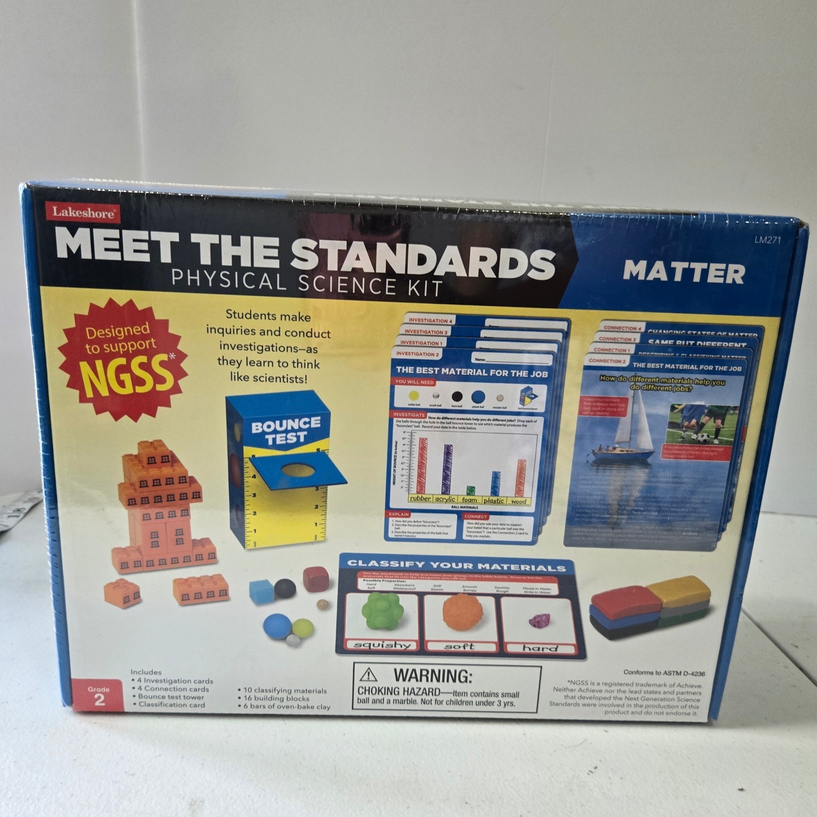 Lakeshore Meet The Standards Physical Science Kit Matter LM271 Grade 2 NGSS NEW