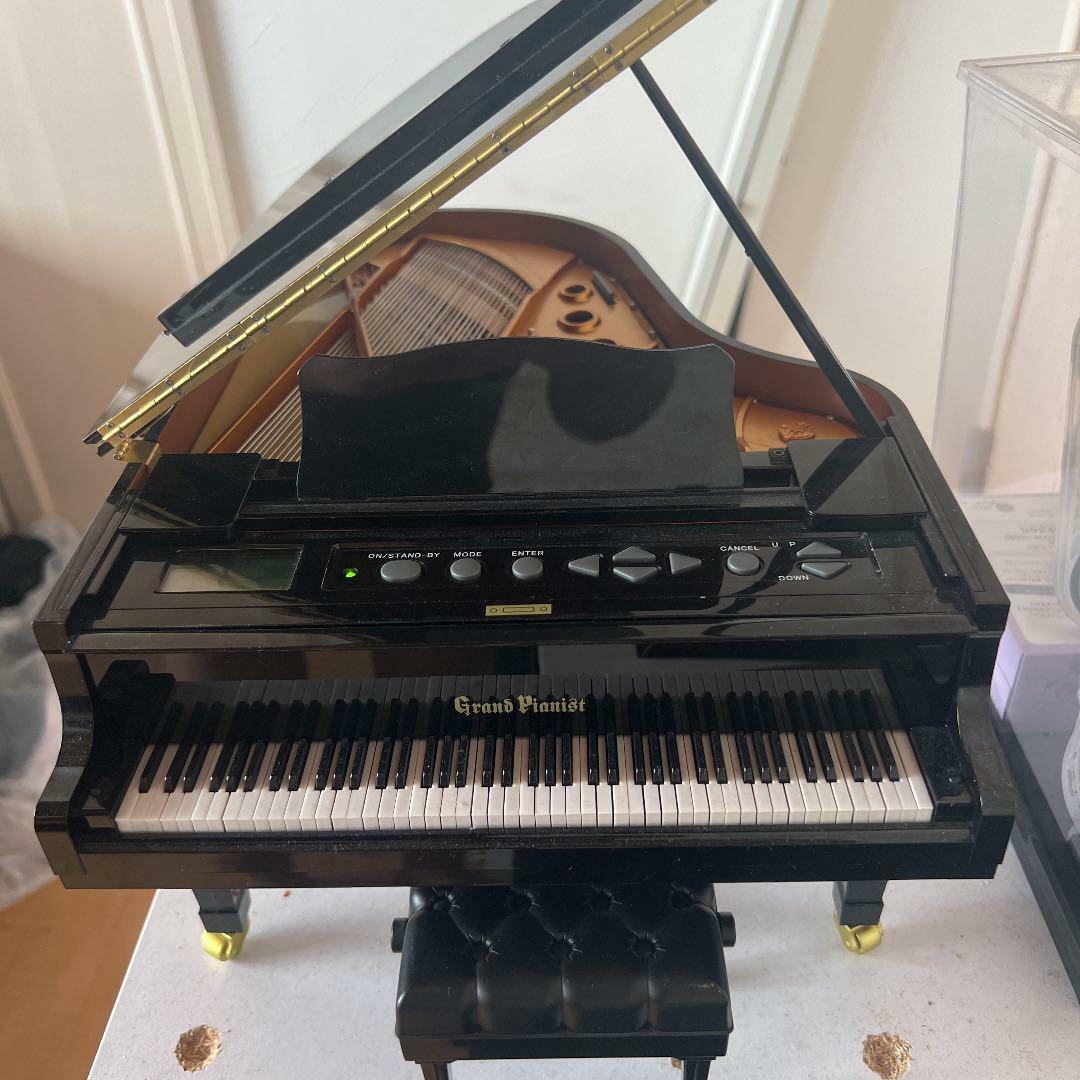 Genuine SEGA TOYS Black Grand Pianist 1/6 scale miniature grand piano 25x30x35cm