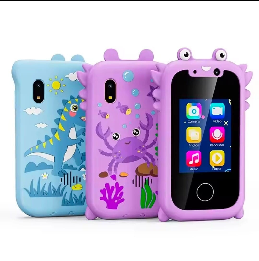 Smart Phone Toy for Kids – Dual Camera, MP3 Player, Touchscreen – Purple